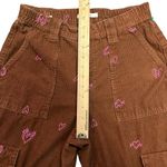 PacSun Womens Heartbreaker Brown Corduroy Cargo Elastic Waist Pants Size Medium Photo 8
