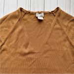 Chico's S Removable Neck Scarf English Toffee Brown Tie Neck Pullover Sweater Photo 5