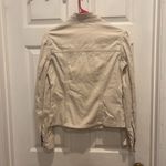 EXPRESS ‎ Beige Cotton Jacket Womens Size 10 Full Zip Moto Biker Photo 6