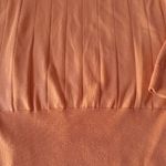 Dress Barn  Womens Pullover Sweater Salmon Solid Long Sleeve Mock Neck Knit size 6 Photo 2