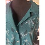 Lisa II Green Collard Vest Blouse Size L Photo 2