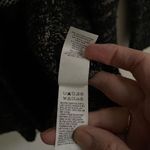 Lucky Brand  Stargazer Chevron wool blend open long cardigan women’s M black gray Photo 9