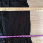 Guess Y2K Medium NEW Strapless Romper Cut Out Keyhole Linen Black Drawstring Photo 6