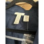 Joie  NWT blue linen button collared jacket blazer size M Photo 2