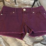 Aeropostale Blackberry Wine Cut-Off Shorts Photo 4