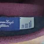 American Eagle Oxblood Wool Floppy Hat with Black Trim Photo 5