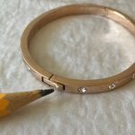 Kate Spade : Rose Gold Tone Bracelet- Rhinestones- Dust Bag- Clasp- wear Photo 15