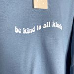 Gildan  Be Kind to All Kinds Graphic Crewneck Pullover Sweatshirt Blue Large New Photo 1