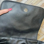 Victoria's Secret Victoria Secret Faux Leather Drawstring Backpack Black Roomy Travel Everyday Bag Photo 10