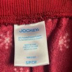 Jockey Red Snowflake Fleece Jogger Pajama Pants SZ S Red Photo 5