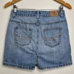 American Eagle  Denim Mini Skirt Size 0 Cotton Photo 1