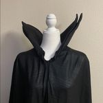 Disney  Maleficent Black Hooded Cape Cloak Costume | Dramatic Collar | One Size Photo 1