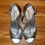 Dyeables ‎ Silver 3 1/2” Heels size 7 Photo 0