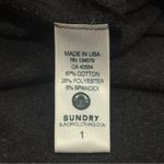 Sundry  Rise and Grind Grey Jersey Knit Comfort Crewneck Long Sleeve Coastal S Photo 5