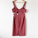 Gianni Bini Hope Crepe Sweetheart Neckline Cut Out Midi Dress Photo 6