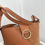 Topshop Faux Leather Cognac Brown Shoulder Bag Women's Purse Photo 5