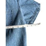 Old Navy  Women's Denim Short Sleeve Button Down Top Photo 4