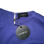 Storia NWT Royal Blue Long Balloon Sleeve Mini Dress MEDIUM Photo 2