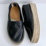 Scarosso Women's Black Leather Espadrilles Size 36 (US 6) Made In Italy Photo 0