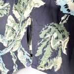 Rhode Womens Ella Mini Dress Leaves Print Long Sleeve Belted Black Green Size M Size M Photo 8