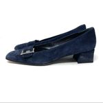 Joan & David blue suede flats, size 8.5 Photo 4