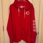 Fanatics Cincinnati Reds NWT  MLB Red Full Zip Up Hoodie Jacket Photo 0