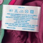 Oasis Floral Cami Top Silk Blend Drawstring Sleeveless Maroon Blouse Photo 2