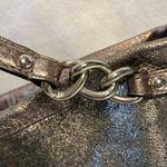 Coach Metallic Pewter Brooke slouchy hobo handbag chunky silver hardware Photo 3