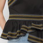 White House | Black Market WHBM- Sleeveless Embroidered Peplum Top β WHBM Size 6 Photo 2