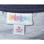 LuLaRoe  Top Womens Size Medium Blue Green Plaid‎ Cap Sleeve Simply Comfortable Photo 5