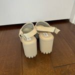 Steve Madden 🛍️ Beige Sandy Sunnyside Slingback Lug Sole Sandals Heels Size 7 Photo 7