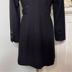 White House | Black Market  Wool Peacoat Winter Dress Coat with Leather Trim XS Photo 8