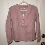 Madewell NWT  Gauzy Cotton Evert Top Sz.‎ XS Wisteria Dove Photo 2