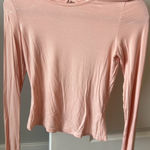 superdown  Pink Open Back Long Sleeve Top Photo 0