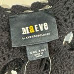 Maeve Anthropologie Black Crochet Sweater One Size Boho Coastal Cowgirl NWT Photo 5