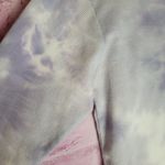 Splendid PURPLE WHITE TIE DYE WAFFLE KNIT LOUNGE SWEATSHIRT S Photo 3