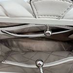 Michael Kors Nola Small Crossbody Bag white silver hardware clasp travel Photo 6
