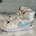 Nike Womens  Blazer Mid 77 Indigo Canvas Athletic Shoes High Top Shoes Size 8 Photo 9