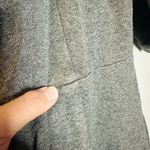 Trina Turk  Women's Grey V-Neckline Short Sleeve Ruched Mini Dress Size 14 Photo 8