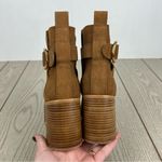 See By Chloe See by Chloé Suede Buckle Ankle Booties 37.5 Tobacco (Tan) & Goldtone Metal $525 Photo 5