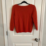 Worthington  blouse sz medium burnt orange knit cardigan Photo 1