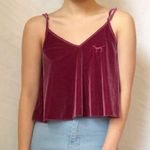 Victoria's Secret PINK Crushed Velvet Swing Crop Tank Top- Size XS Photo 0