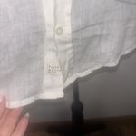 Frank & Eileen White 100% Linen Button Front Shirt Women's Large Photo 1