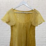 Max Studio  Golden Yellow Silk Ruffle Dress | Special Edition | Size S Photo 4
