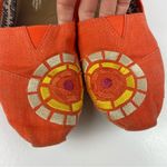 Toms Orange Yellow Sun Stitched Boho Flats Shoes Women Size 9 Casual Photo 2