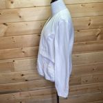 Cupcakes and Cashmere  White Open Blazer Linen Tencel Medium Photo 3