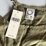 Anthropologie  Akemi and Kim tank top floral embroidered moss green small NWT Photo 7