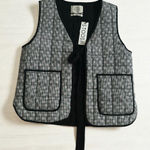 Stoosh  Daisy Print Quilted Bow Vest Size Medium NEW NWT Photo 0