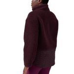 Athleta Cozy Sherpa Snap Sweatshirt Spiced Cabernet #466888 Sz XS Photo 1