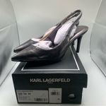 Karl Lagerfeld NWB Rosalyn Slingback Pump dark slate snake print size 10M EU 41 Photo 1